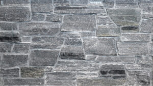 Colonial Brick & Stone - Split Face Ledgerock, Elite Blue avec demi pouce joints de mortier