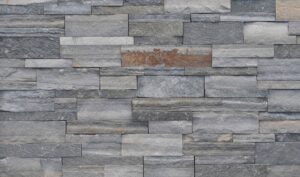Pangaea® Natural Stone - Terrain Formfit Ledgestone, New England avec joints de mortier serrés