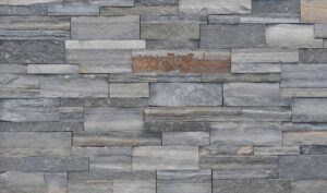 Pangaea® Natural Stone - Terrain Ledgestone Formfit, New England avec joints de mortier serrés