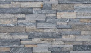 Pangaea® Natural Stone - Terrain Formfit Ledgestone, Providence avec joints de mortier serrés