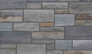 Pangaea® Natural Stone - Atlas Strip, Copper Canyon avec demi pouce joints de mortier