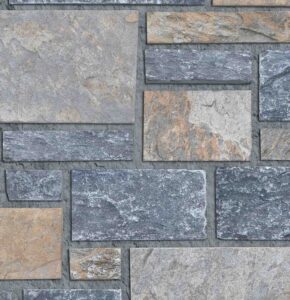 Pangaea® Natural Stone – 3 Course Ashlar, Lancaster avec demi pouce joints de mortier