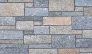 Pangaea® Natural Stone – 3 Course Ashlar, Providence avec demi pouce joints de mortier
