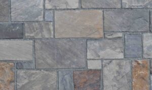 Pangaea® Natural Stone – Castlestone, Copper Canyon avec demi pouce joints de mortier