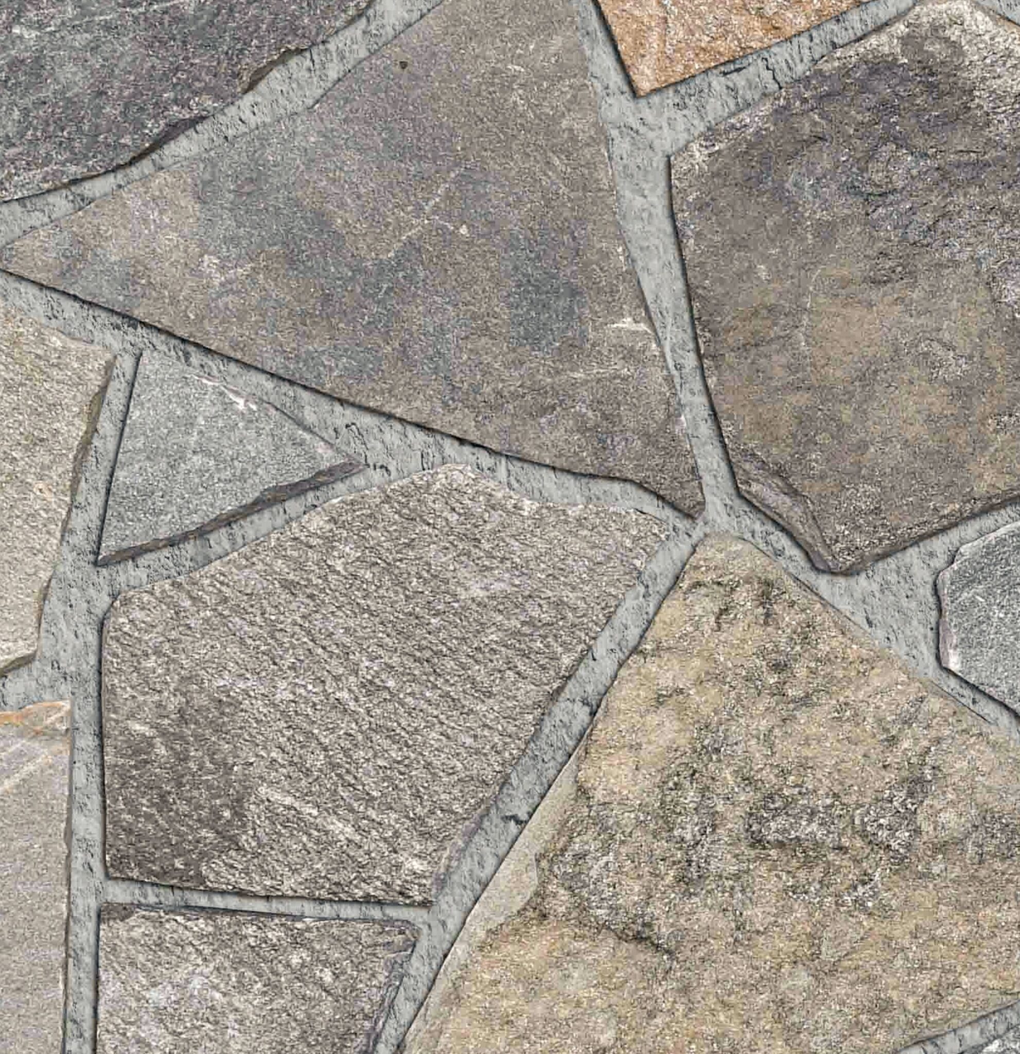 Pangaea® Natural Stone – Fieldstone, Sierra Ridge avec demi pouce joints de mortier Pangaea® Natural Stone – Fieldstone, Sierra Ridge avec demi pouce joints de mortier