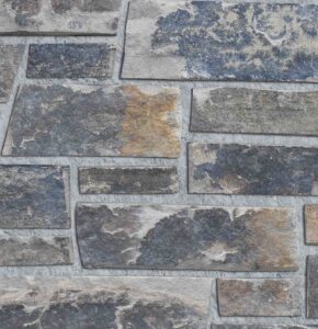 Pangaea® Natural Stone – Quarry Ledgestone®, Thunder Ridge avec demi pouce joints de mortier