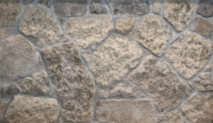 Colonial Brick & Stone - Random, Harvest Gold avec demi pouce joints de mortier