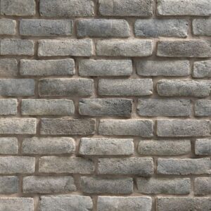 Dutch Quality Stone® - Handformed Brick™, Quail Grey avec demi pouce joints de mortier