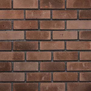 Flex Bricks - BGB, Maroon avec un joint de mortier gris d’un demi-pouce