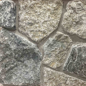 Colonial Brick & Stone - Tumbled Random, Timothy's Blend avec demi pouce joints de mortier