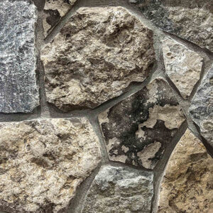 Colonial Brick & Stone - Random, Nathaniel's Ranch Blend avec demi pouce joints de mortier