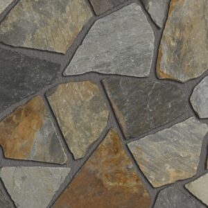 Pangaea® Natural Stone – Fieldstone, Copper Canyon avec demi pouce joints de mortier