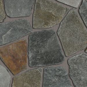Pangaea® Natural Stone – Fieldstone, Sierra Ridge avec demi pouce joints de mortier
