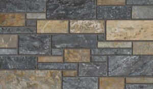 Pangaea® Natural Stone – 3 Course Ashlar, Lancaster avec demi pouce joints de mortier