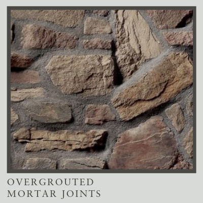 Overgrouted Mortar Joints