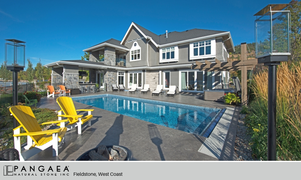 Outdoor Living Pool Pangaea Natural Stone Fieldstone West Coast