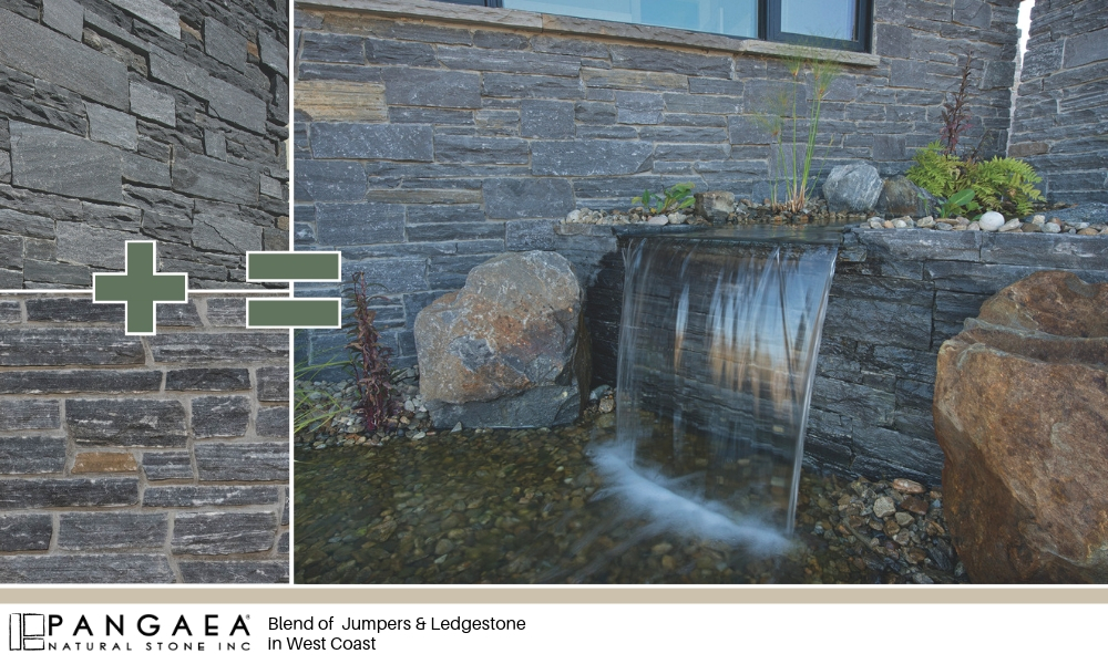 Blending Stone Textures - Pangaea Natural Stone Ledgestone Jumpers