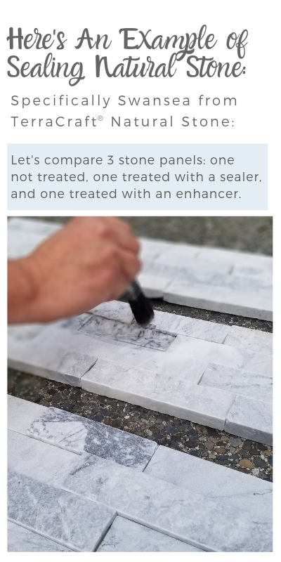 Example of Sealing Natural Stone Example of Sealing Natural Stone