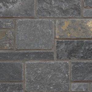 Pangaea® Natural Stone – 3 Course Ashlar, Klondike with half inch mortar joints