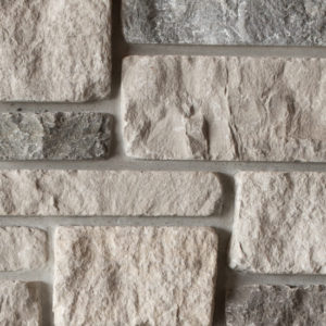 ThinCut™ Natural Stone Veneer - Dimensional Tumbled, Rockport Blend with half inch mortar joints