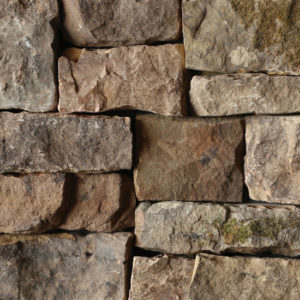 ThinCut™ Natural Stone Veneer - Random Height, Weathered Fieldstone with tight fit mortar joints
