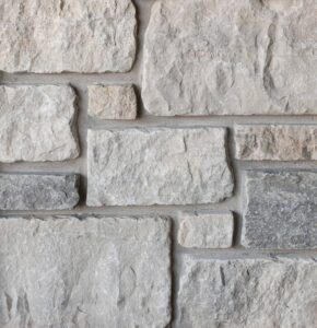 ThinCut™ Natural Stone - Dimensional Tumbled, Rockport Blend with half inch mortar joints