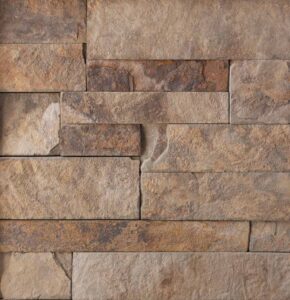 ThinCut™ Natural Stone - Ledgestone, Hawkeye with tight fit mortar joints
