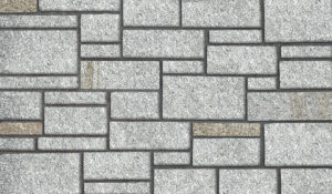 Pangaea® Natural Stone - 3 Course Ashlar, Chinook with half inch mortar joints