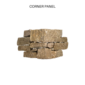 TIER® Natural Stone - Traditional, Rustic Granite Corner Panel - L Shaped