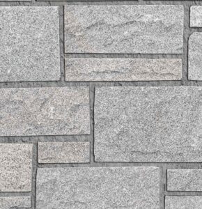 Pangaea® Natural Stone - 3 Course Ashlar, Chinook with half inch mortar joints