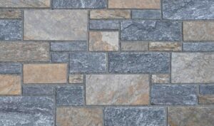 Pangaea® Natural Stone – 3 Course Ashlar, Lancaster with half inch mortar joints