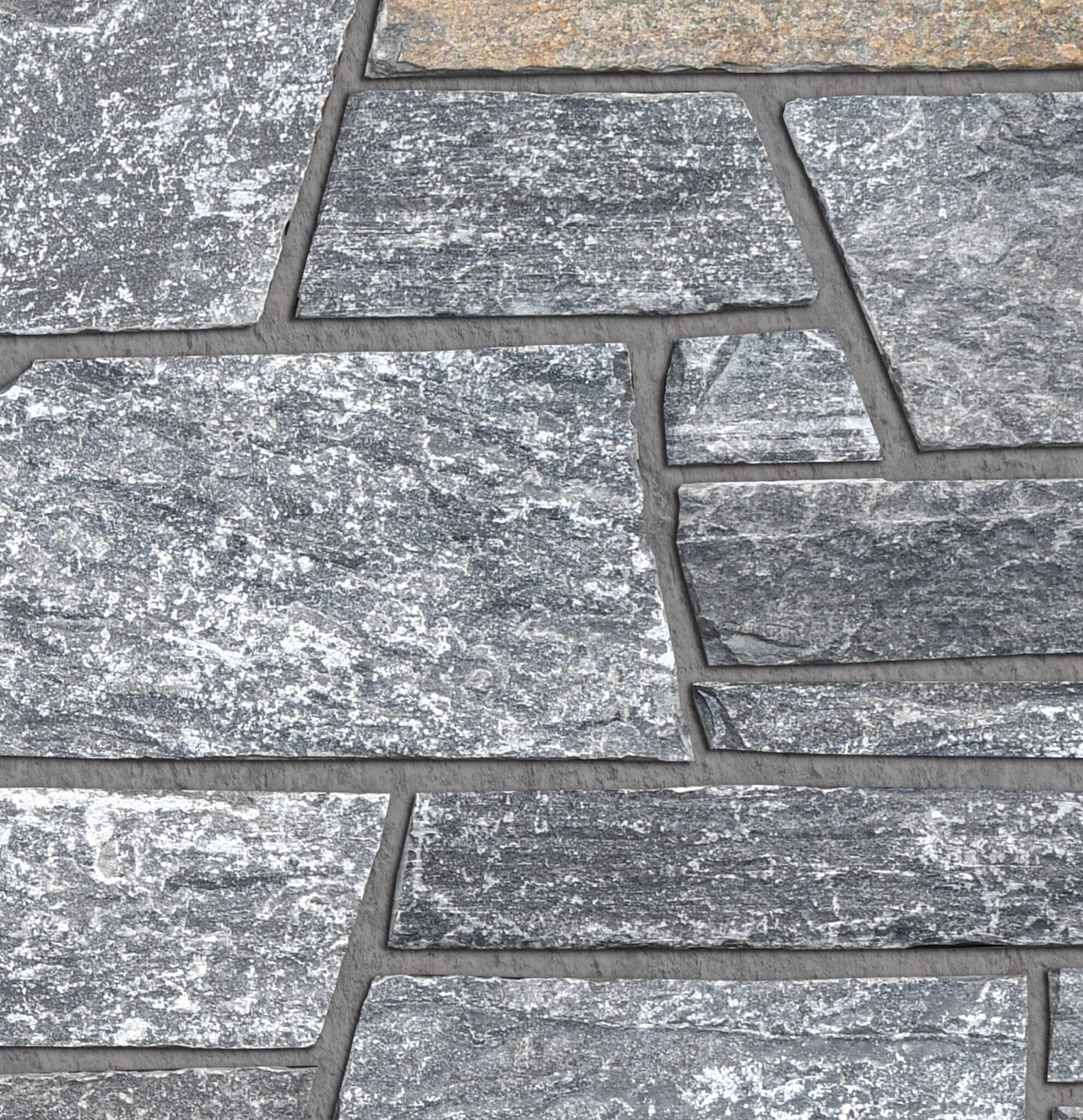 Pangaea® Natural Stone – Quarry Ledgestone®, Wolverine with half inch mortar joints