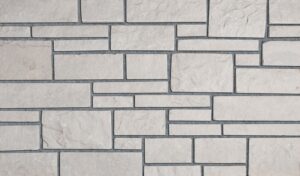 Pangaea® Natural Stone - 3 Course Ashlar, Kings Point with half inch mortar joints