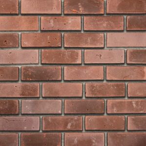 Flex Bricks - BGB, Maroon with half inch cream mortar joint