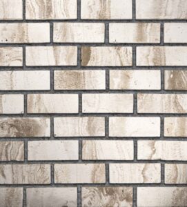 Flex Bricks - BGB, Reverse Mocha with half inch grey mortar joint