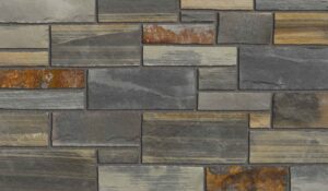 Pangaea® Natural Stone - Atlas Strip, Copper Canyon with half inch mortar joint