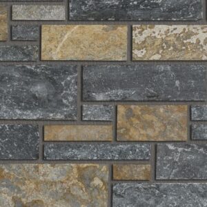 Pangaea® Natural Stone – 3 Course Ashlar, Lancaster with half inch mortar joints